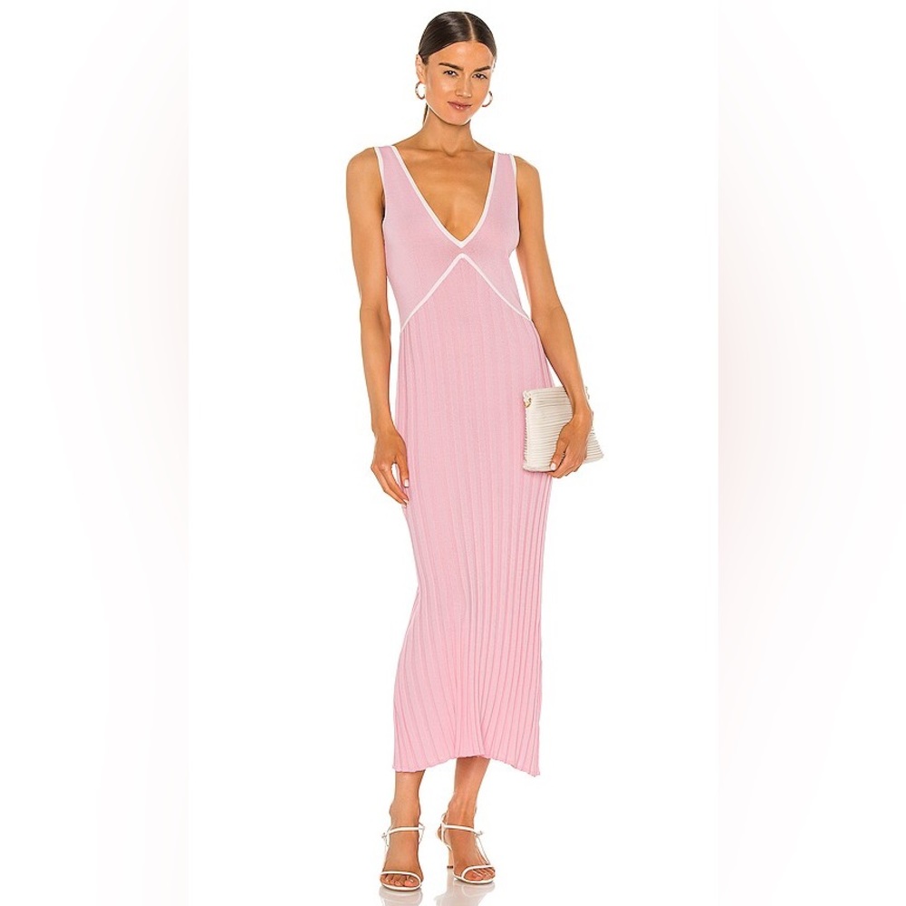Revolve Solid & Striped Baby Pink Aubrey Dress New Summer‎ Spring Sold Out Cute